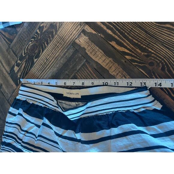 Cottage Core Wide Leg Pant Women Medium Lagenlook Boho Hippie Crop Beach Cruise - Picture 4 of 8